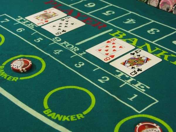 On mini-baccarat there is a tie between the Banker and the Player