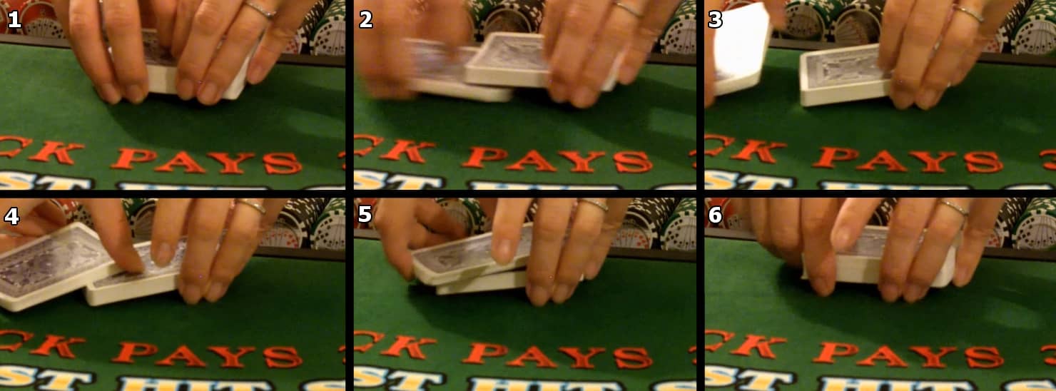 the dealer is boxing the deck the dealer is boxing the deck