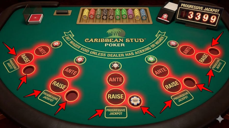 The Progressive Jackpots are highlighted