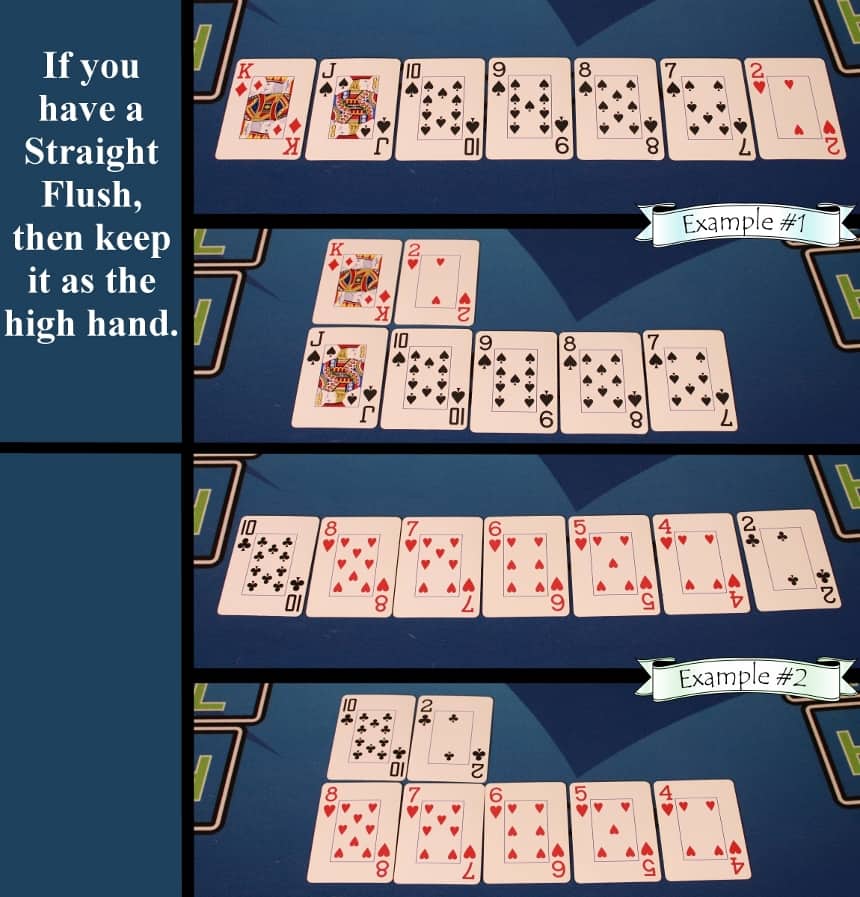 Straight flush example