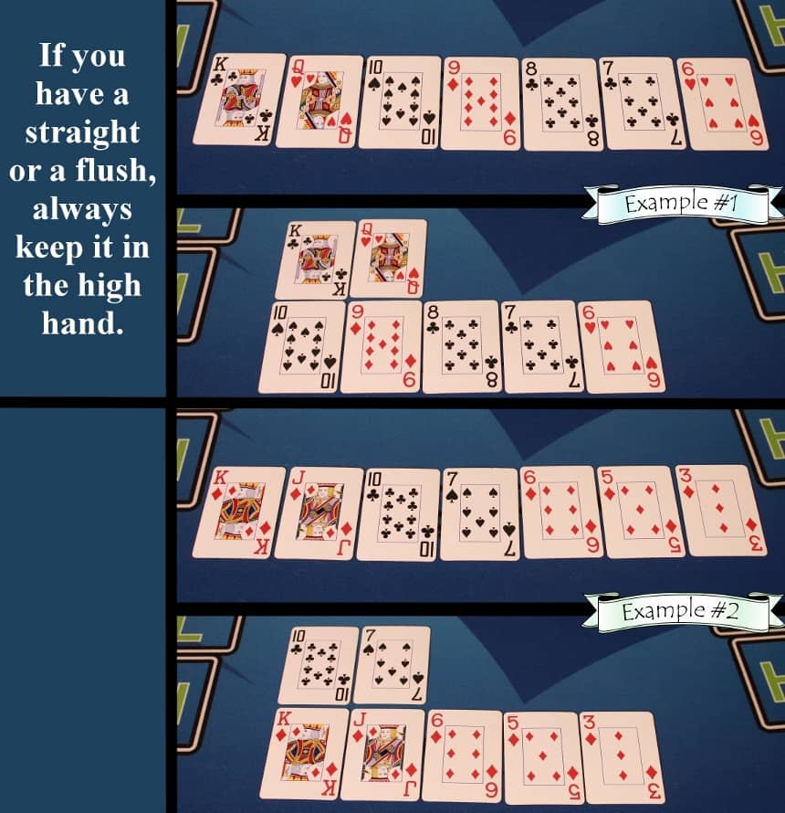 Straight / flush example