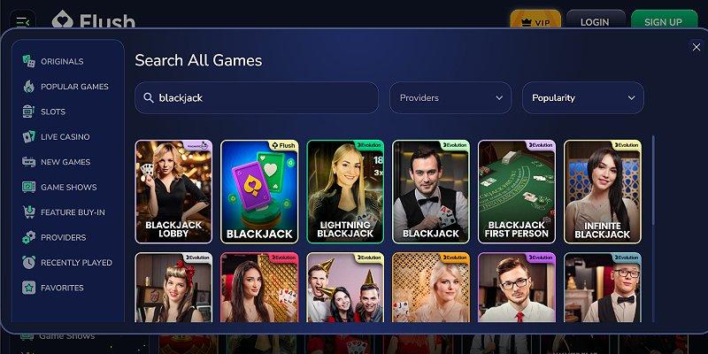 Screenshot of Flush
