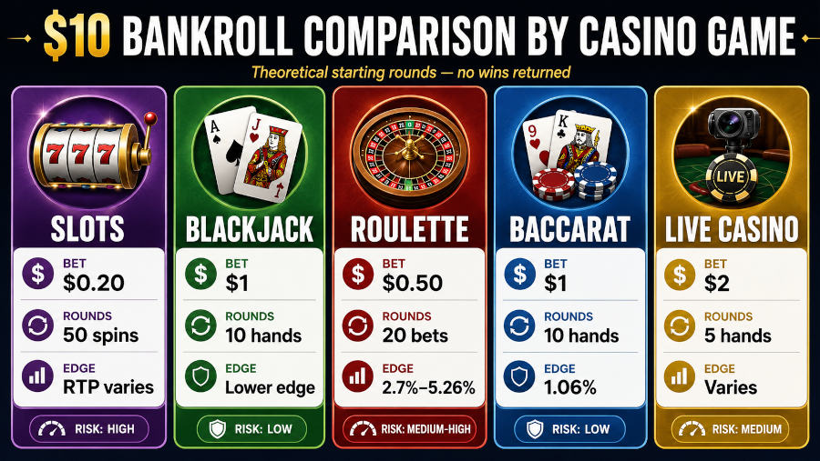 Infographic on how many rounds ten dollar gets you