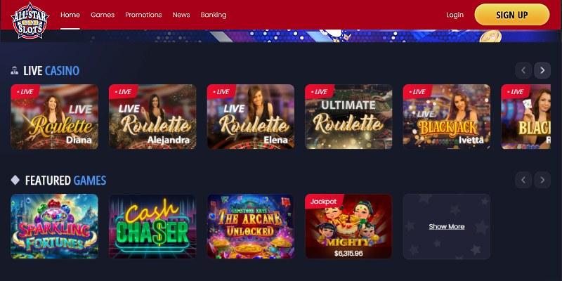 Screenshot of All Star Slots