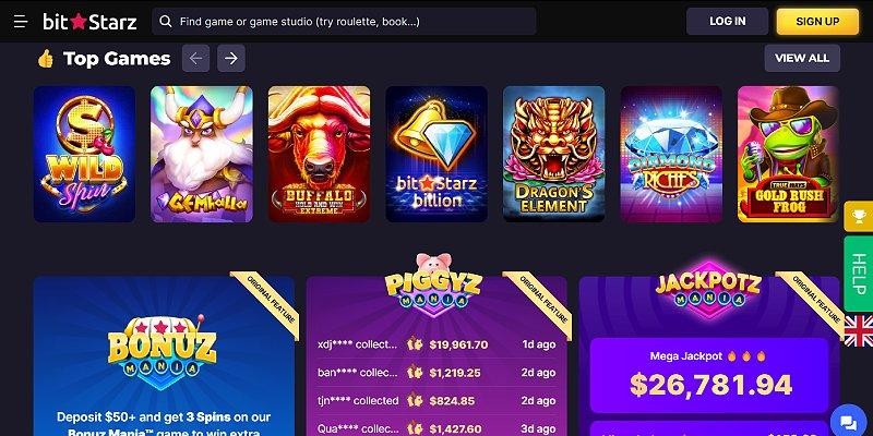 Screenshot of Bitstarz