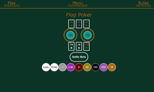 Free online practice for Flop Poker