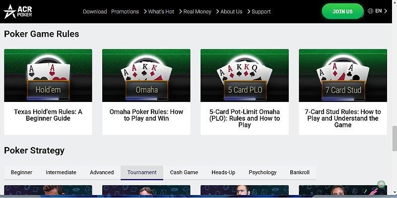 Screenshot of ACR Poker