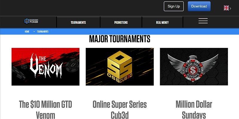 Screenshot of Black Chip Poker