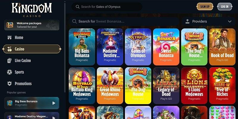 Screenshot of Kingdom Casino