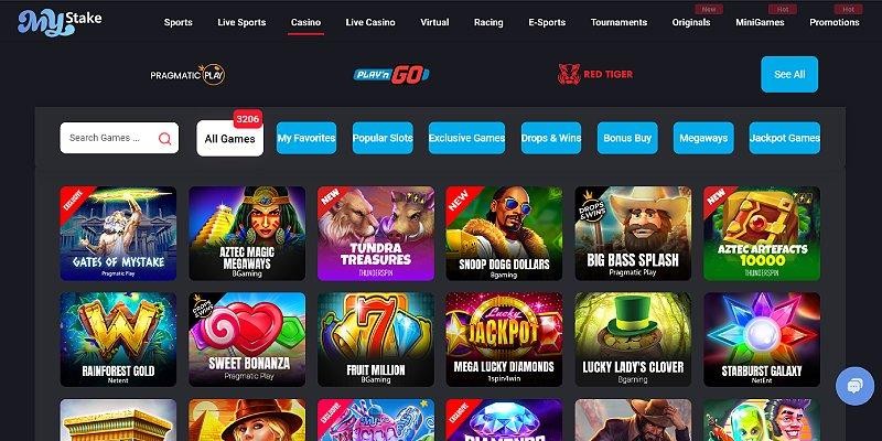 Screenshot of MyStake