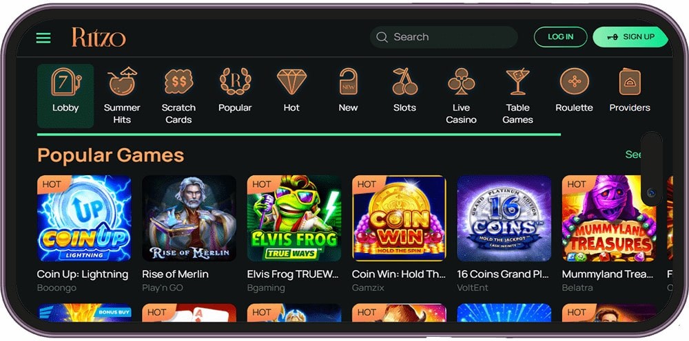 Screenshot of Ritzo