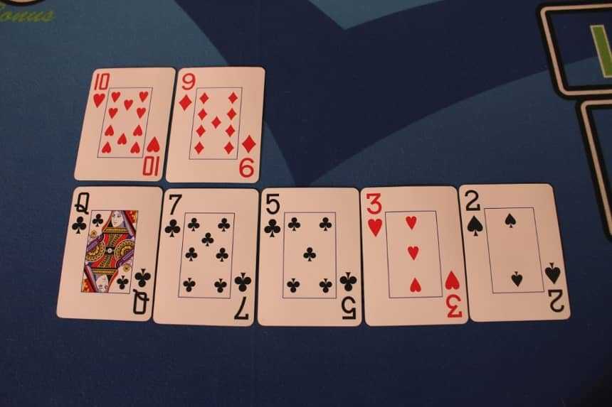 This picture is an example of a High Card