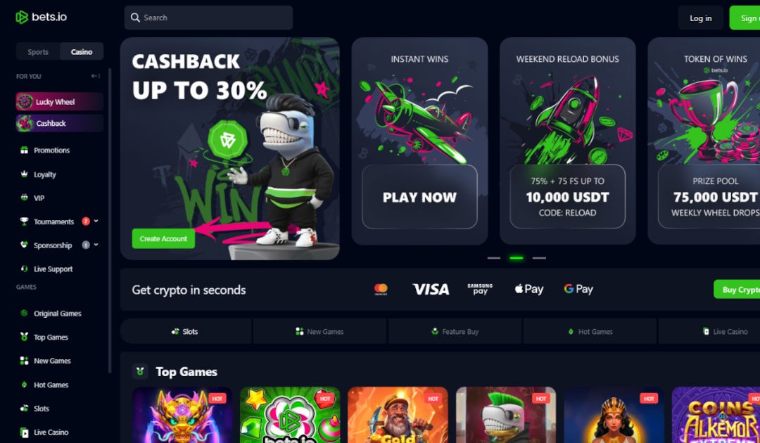 Screenshot of Bets.io