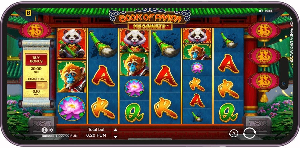 Screenshot of Book of Panda Megaways