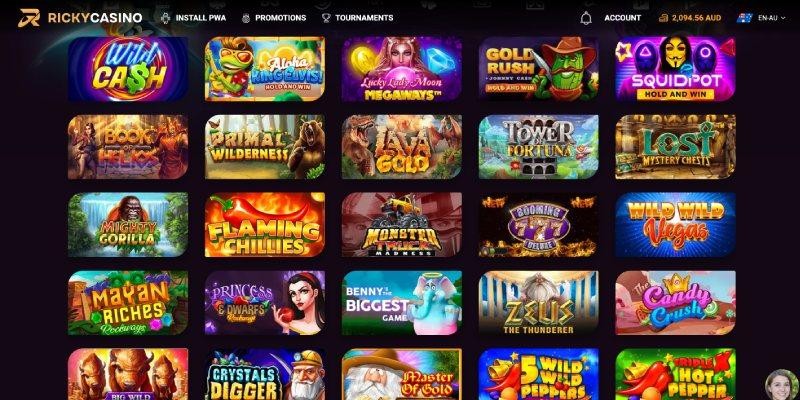 Screenshot of Ricky Casino