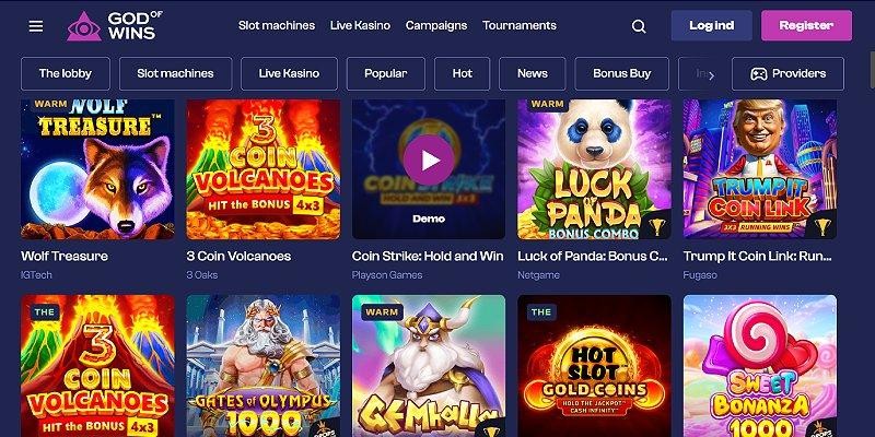 Screenshot of God of Wins