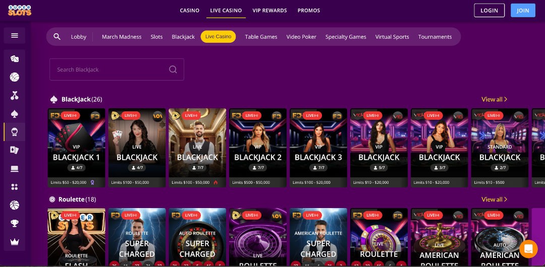 Screenshot of Super Slots