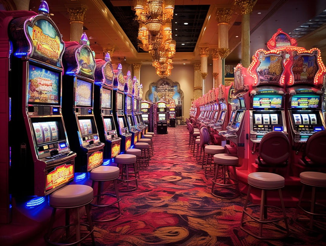 slot machines in a casino
