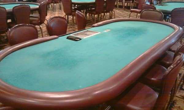 A poker table