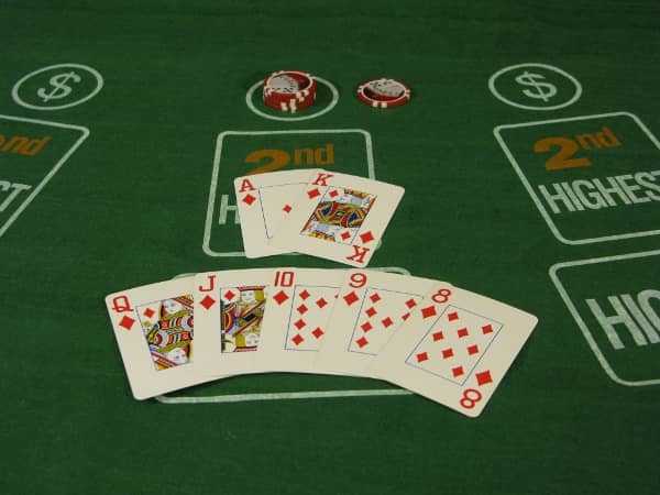 Pai Gow Poker a 7 card straight flush