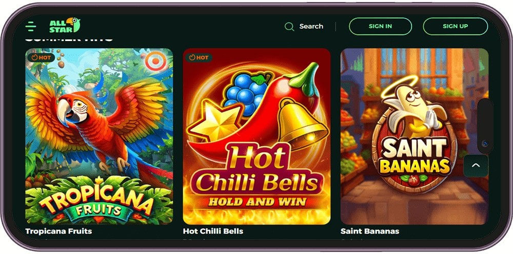 Screenshot of Allstar
