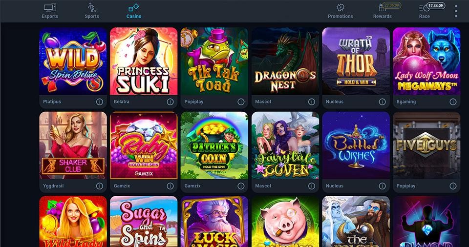 Screenshot of Thunderpick