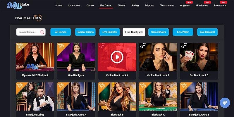 Screenshot of MyStake