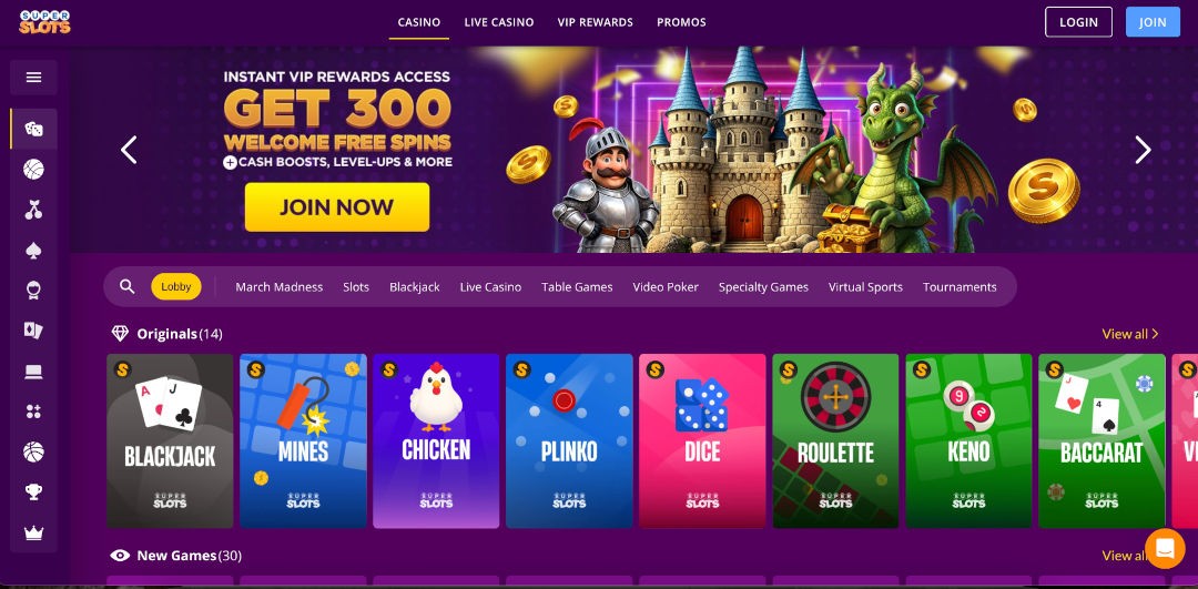 Screenshot of Super Slots