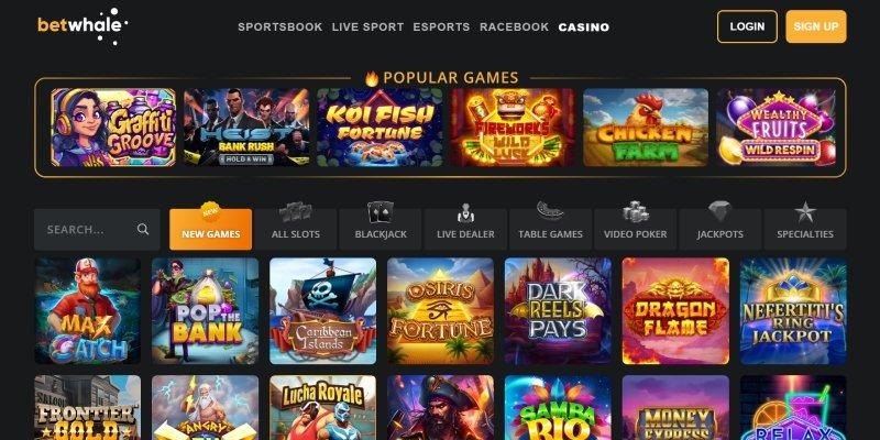 BetWhale Casino games