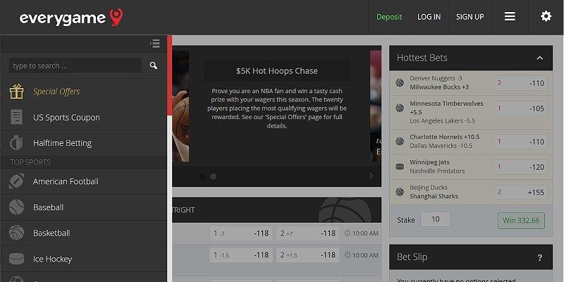 Everygame sports betting app