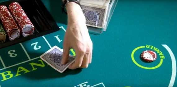 Hand placement when turning over the cards