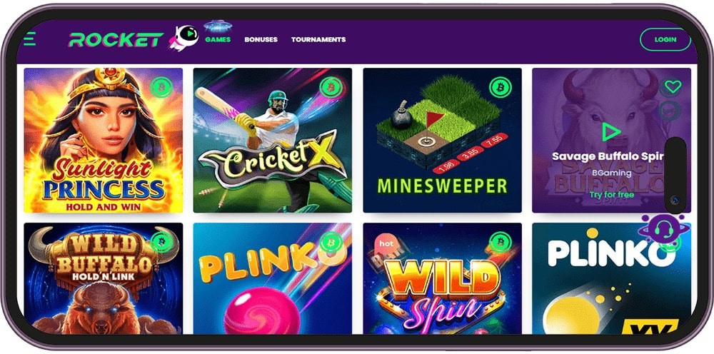 Screenshot of Casino Rocket