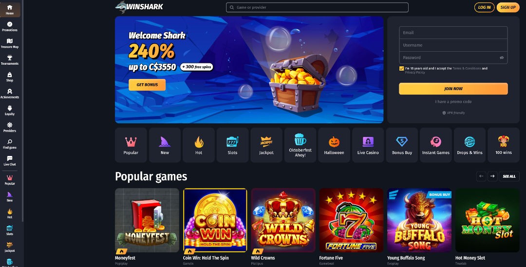 Screenshot of WinShark
