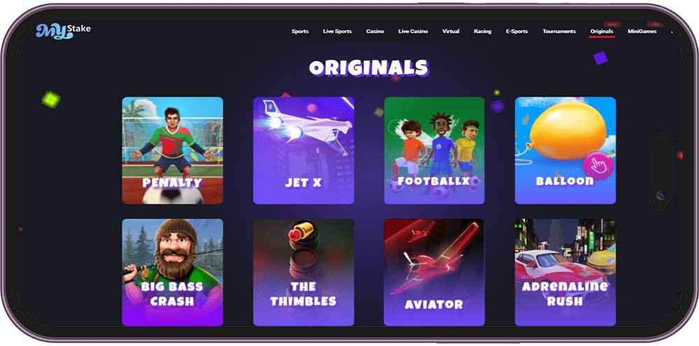 Screenshot of MyStake