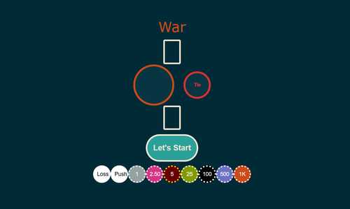 Free online practice for Casino War