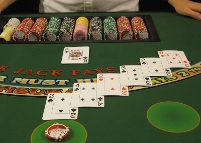 The cards are laid out on the table The cards are laid out on the table
