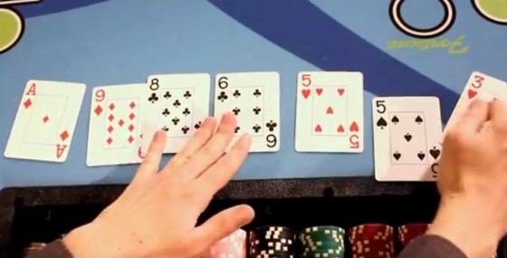 The dealer ranks their cards from highest to lowest The dealer ranks their cards from highest to lowest