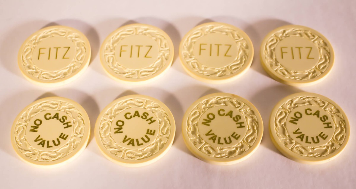 Fitz Roulette Chips White