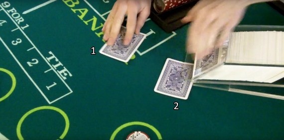 How to take the cards out of the shoe How to take the cards out of the shoe